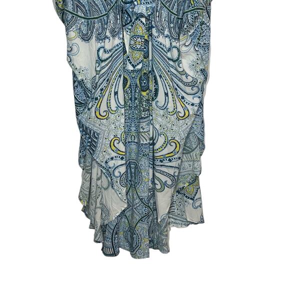 Melissa Odabash Gabriella Mirage Kaftan Maxi Dress One Size Blue Paisley Resort - Picture 6 of 9